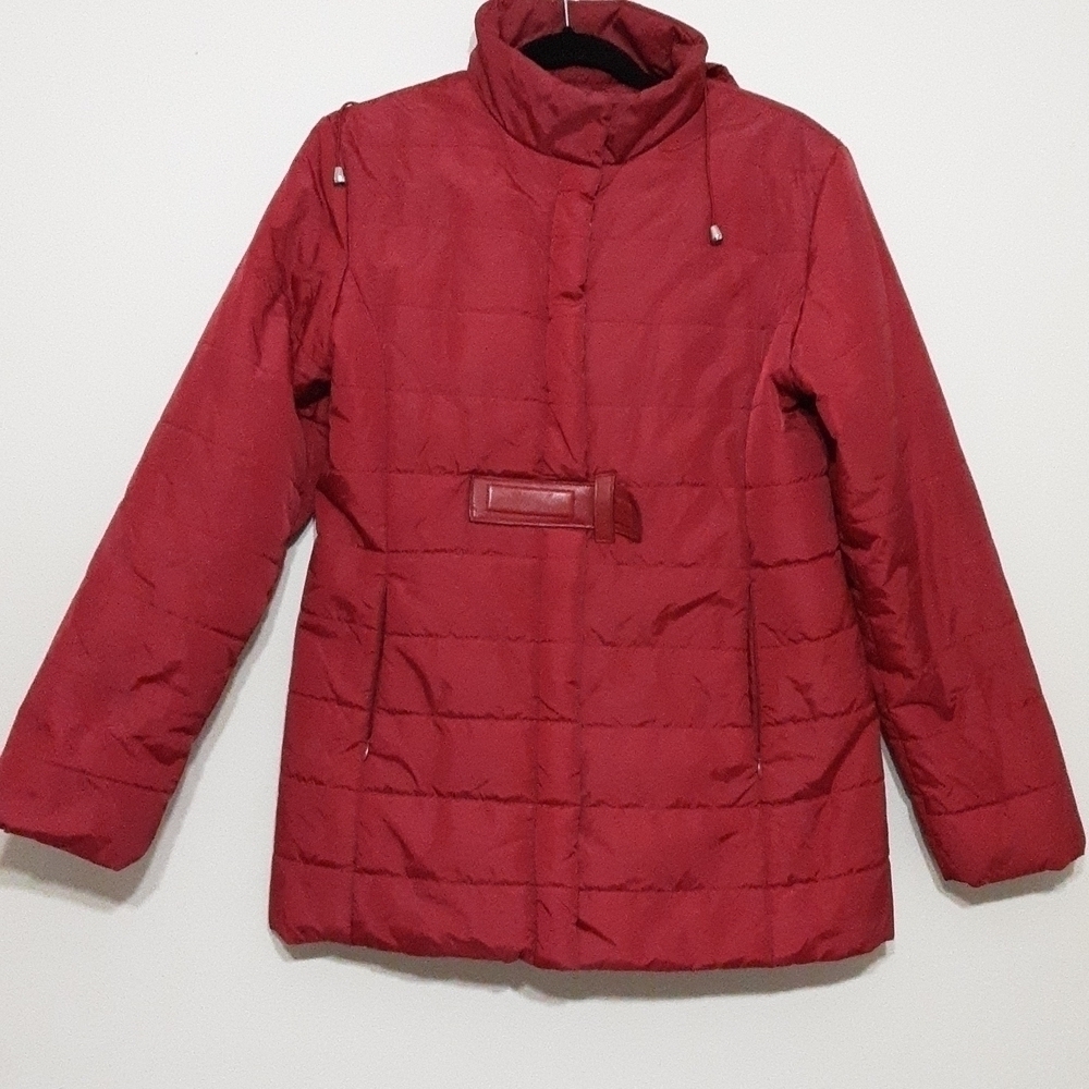 Moda International women puffer jacket hooded coat M Outdoor Casual Comfy